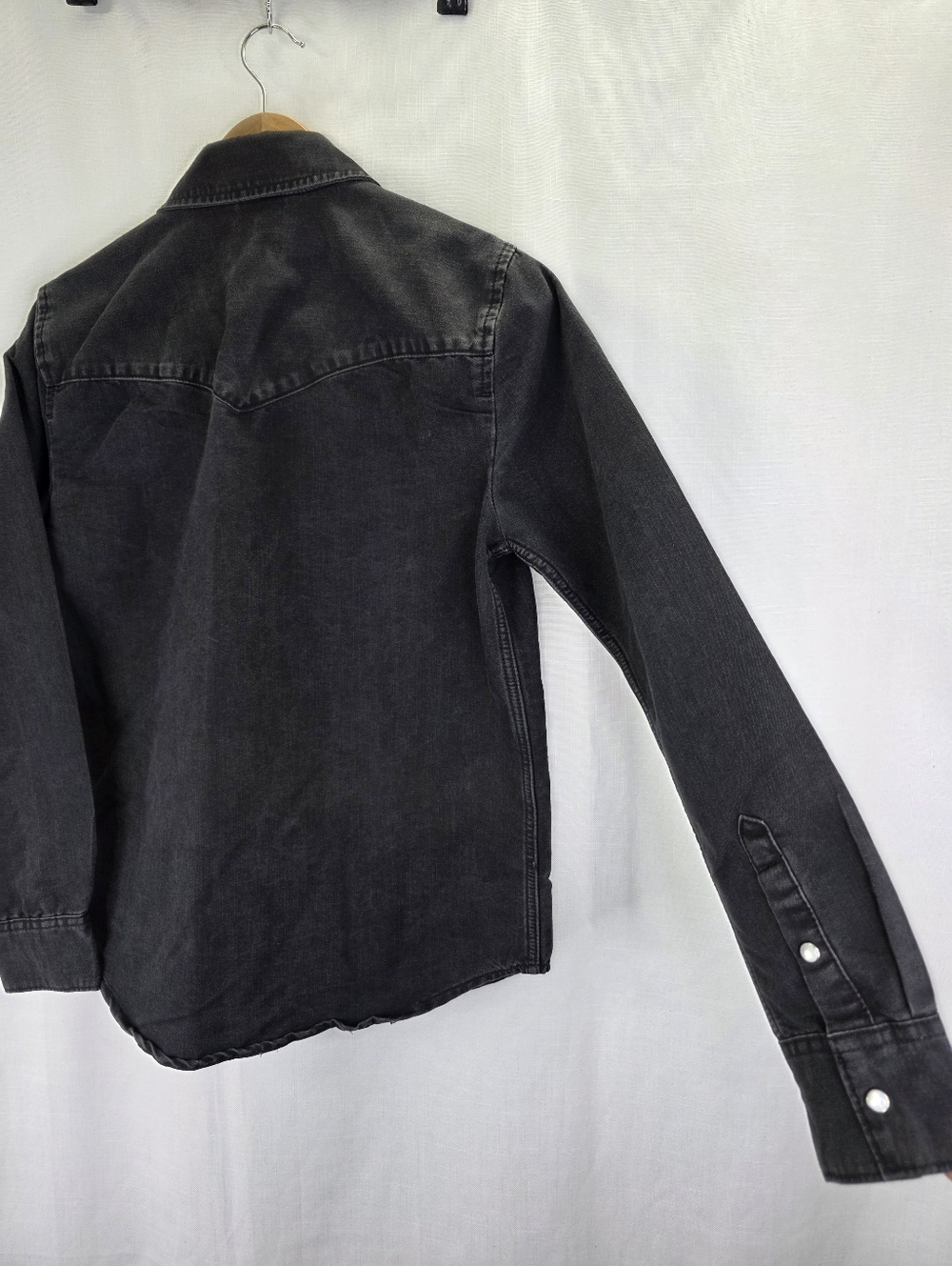 Levi’s Womens Pearl Snap Denim Western Shirt Long Sleeve Standard Fit Size Small - Picture 11 of 12